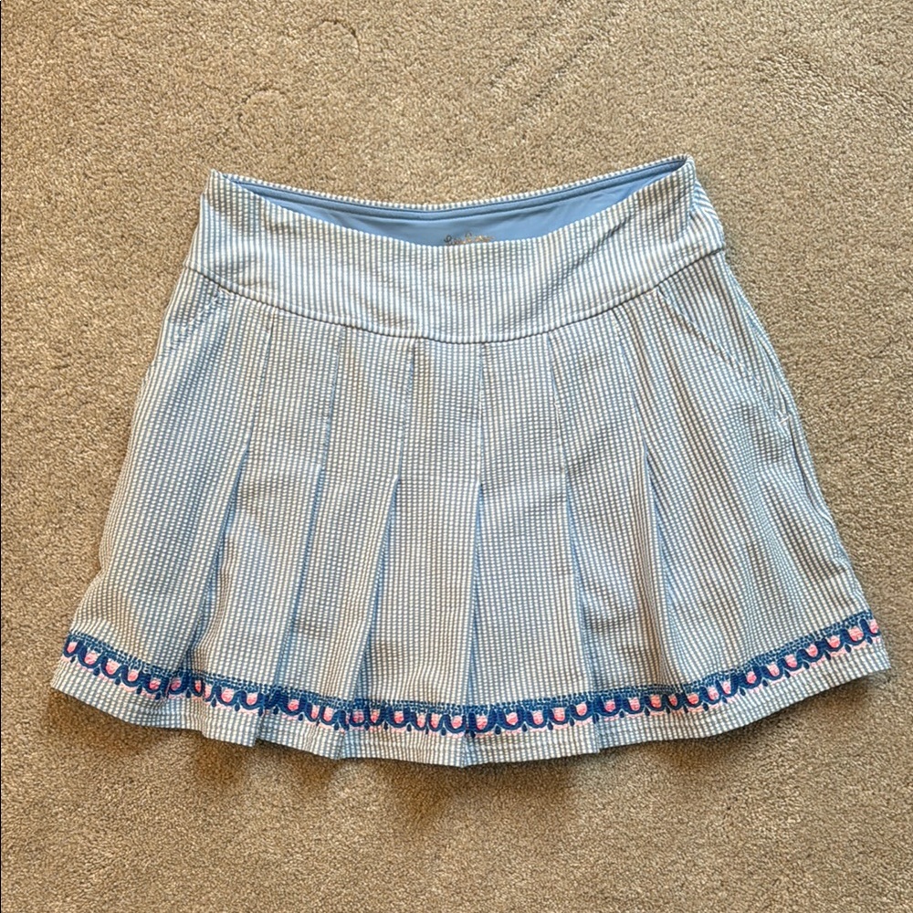 Lilly Pulitzer Priska Seersucker Luxletic Skort